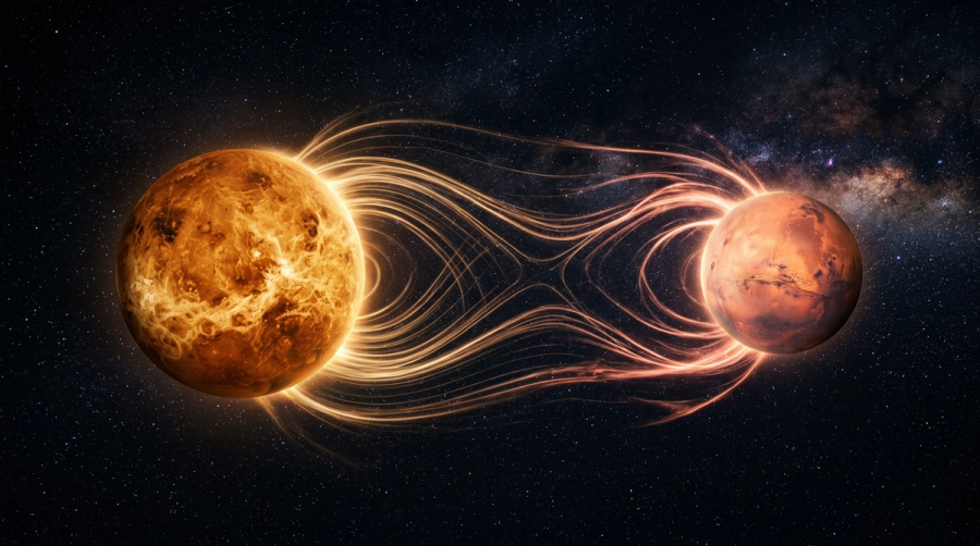 Venus and Mars planetary aspects in compatibility horoscope — the chemistry signature in synastry