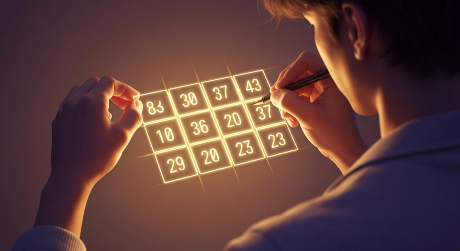 Расчёт квадрата Пифагора - заполнение матрицы цифрами даты рождения