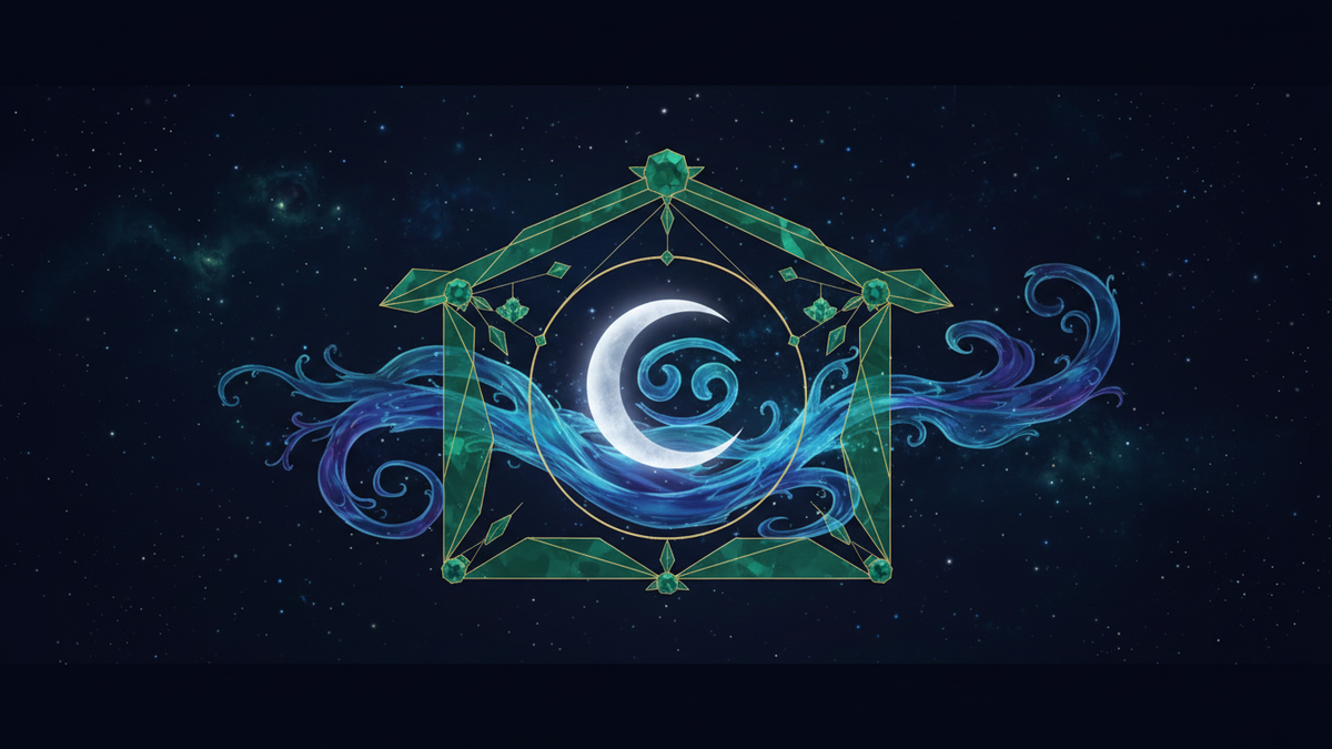 Taurus Cancer compatibility as a green earth light sheltering a silver-blue lunar tide