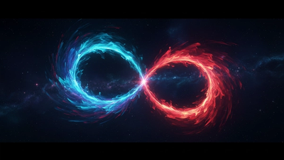 Aries Aquarius compatibility shown as scarlet fire lifted by electric blue air