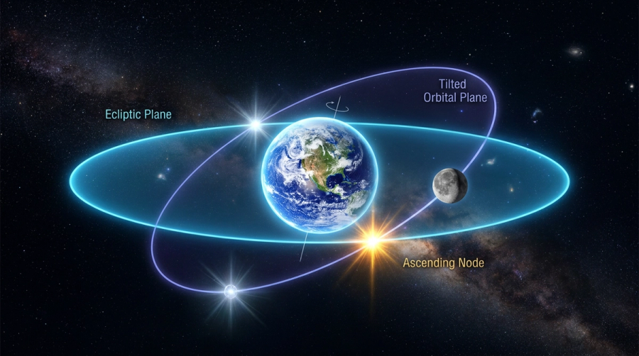 Person discovering their north node placement in a glowing natal chart wheel