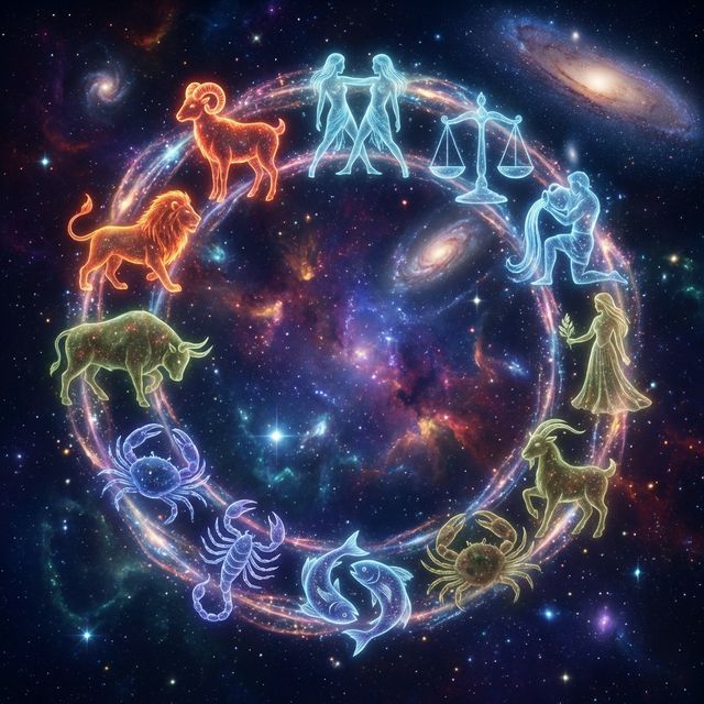 Все 12 знаков зодиака - Овен, Телец, Близнецы, Рак, Лев, Дева, Весы, Скорпион, Стрелец, Козерог, Водолей, Рыбы