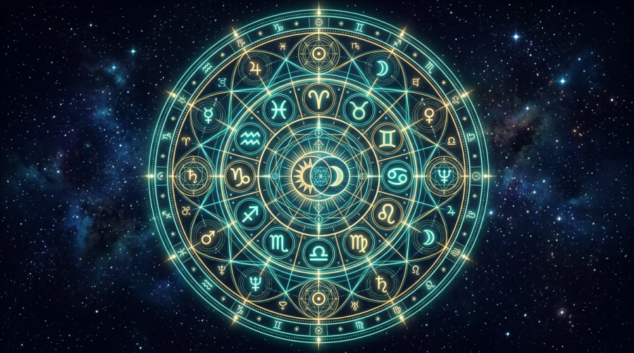 Composite chart in compatibility horoscope — the relationship as its own entity
