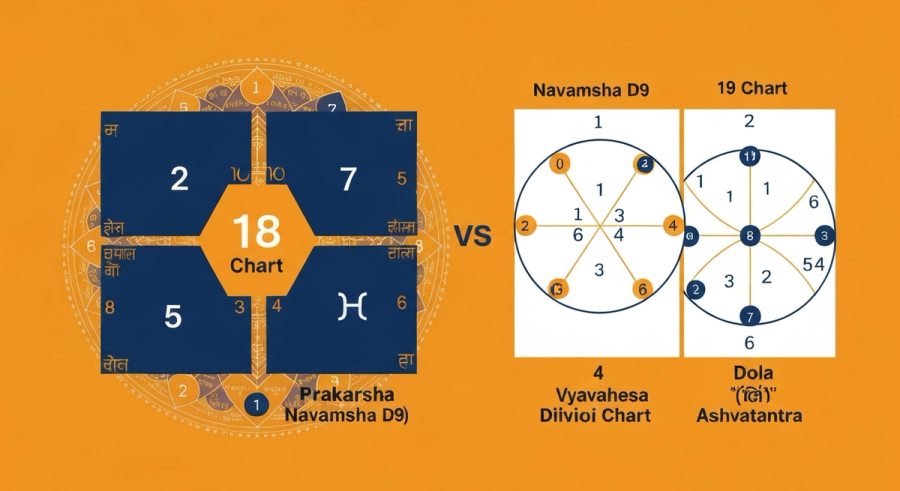 Навамша D9 и основная натальная карта - ведическая астрология джйотиш