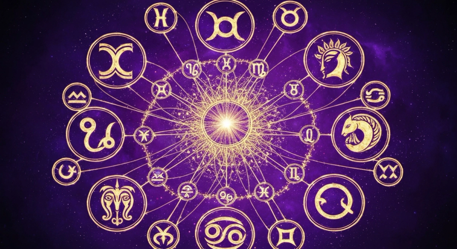 Значки знаков зодиака и планет - астрологические символы и глифы