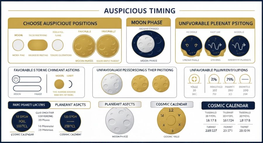Правила выбора благоприятного времени в элективной астрологии мухурта