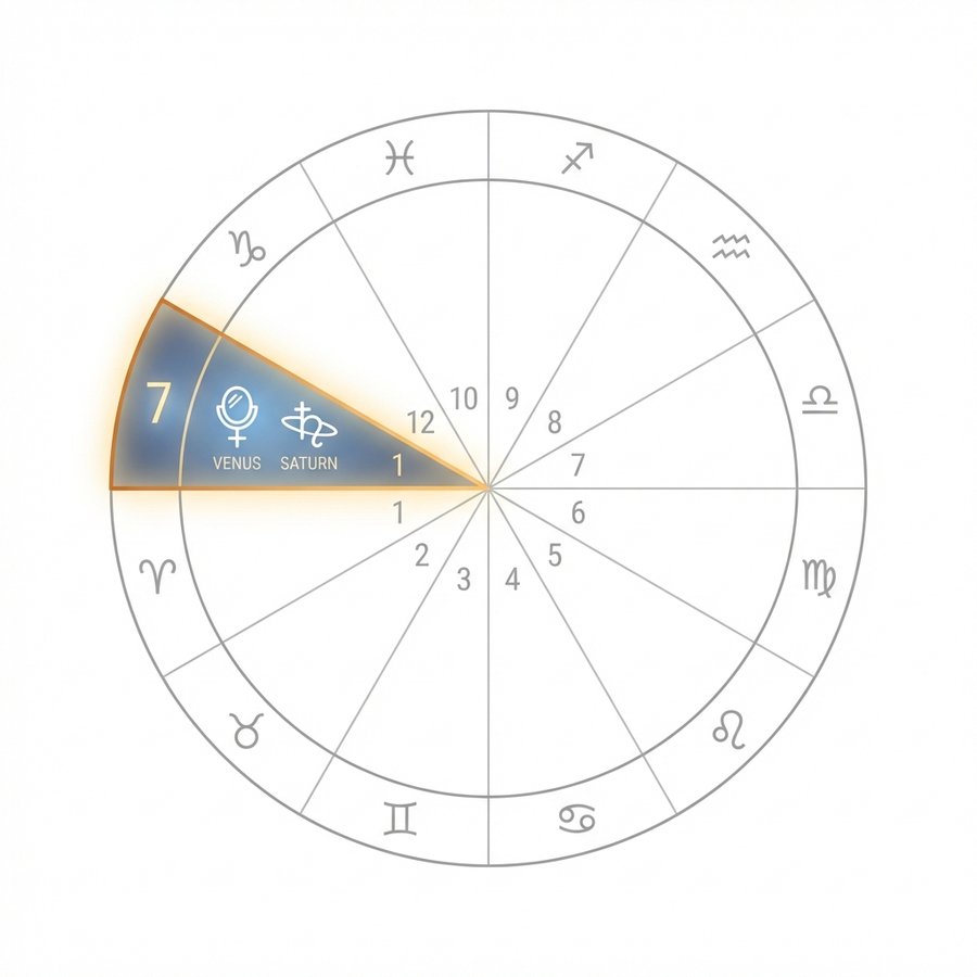Схема 7-го дома в натальной карте