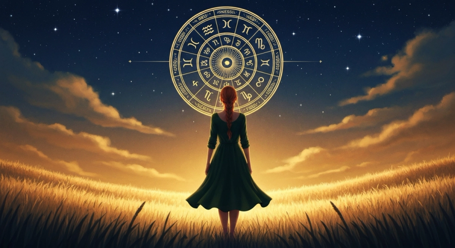 Лошадь в окружении символов совместимости с другими животными восточного зодиака