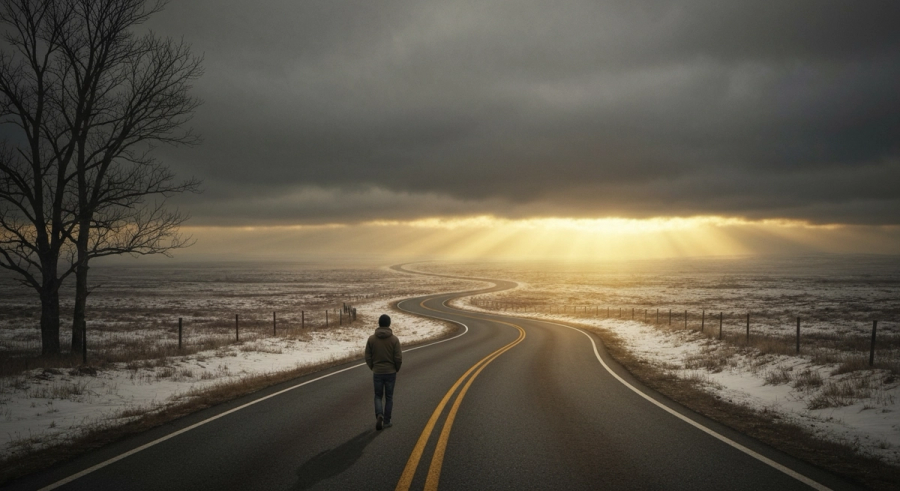 Одинокий путник на длинной дороге к свету - путь через Саде Сати