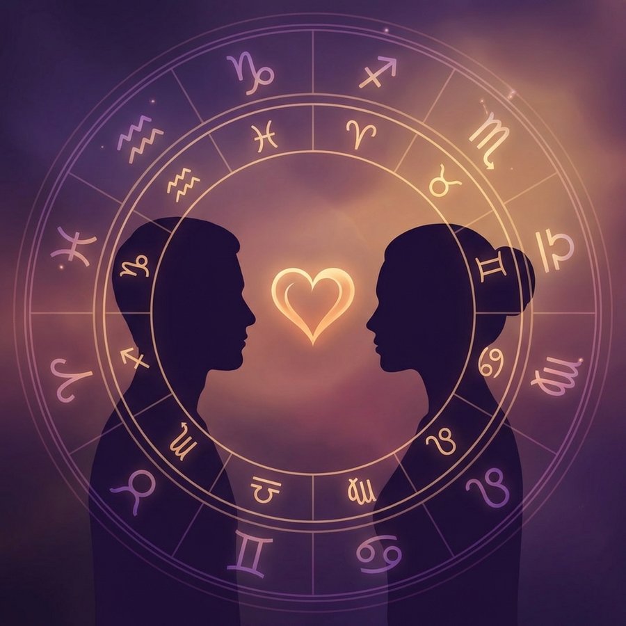 Два силуэта и энергия связи между ними в астрологическом контексте