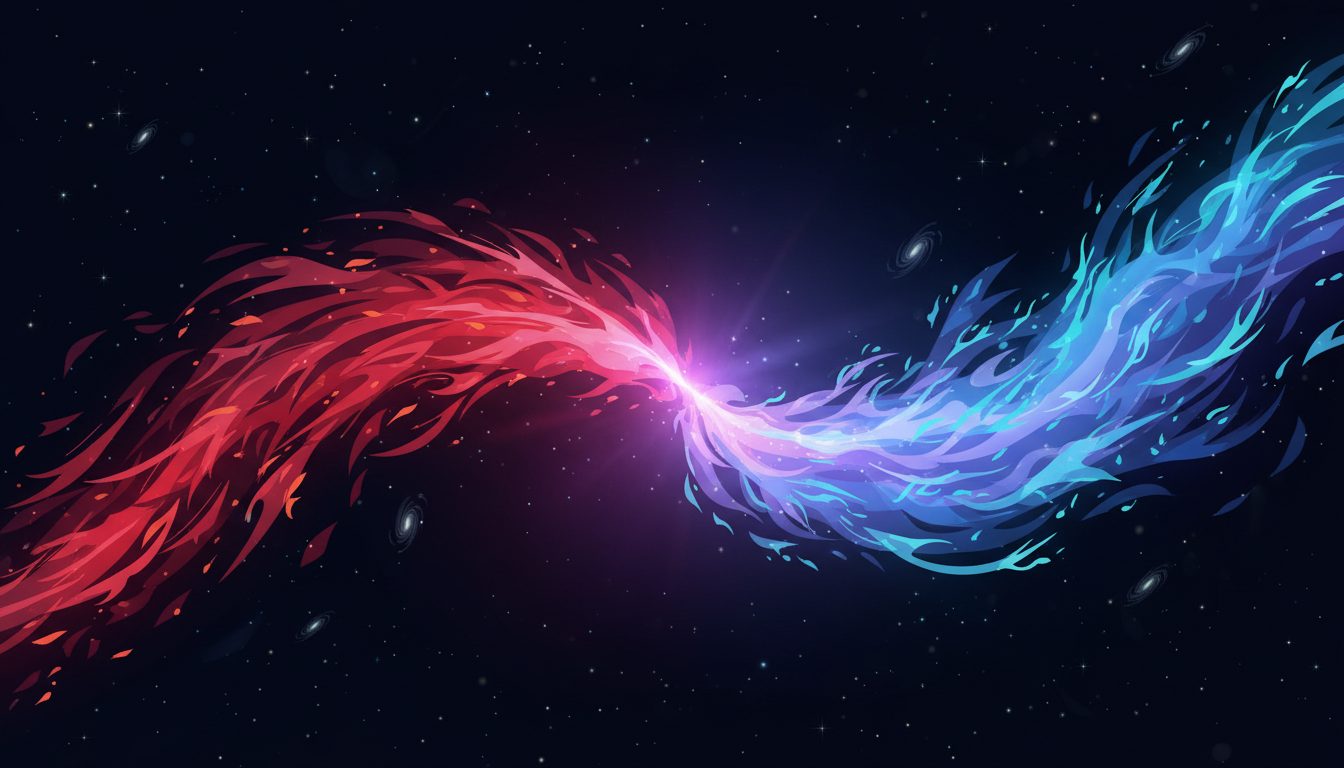 Aries Pisces compatibility as a bright flame meeting a soft blue cosmic tide