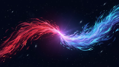 Aries Pisces compatibility as a bright flame meeting a soft blue cosmic tide