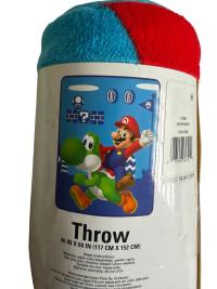 Frazada Cobija Super Mario Bros Super Soft 117x152 cm
