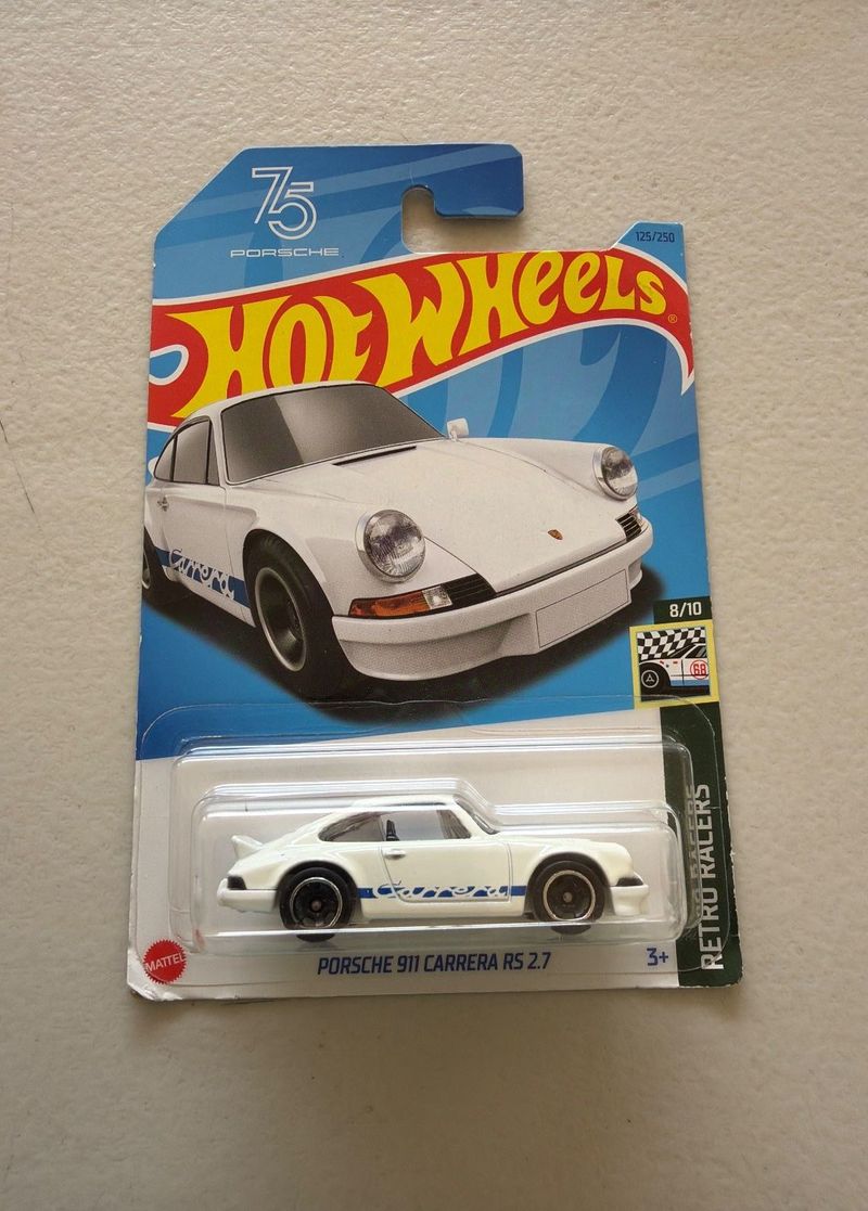 Hot Wheels Porsche 911 Carrera RS 2.7 Retro Racers Blanco