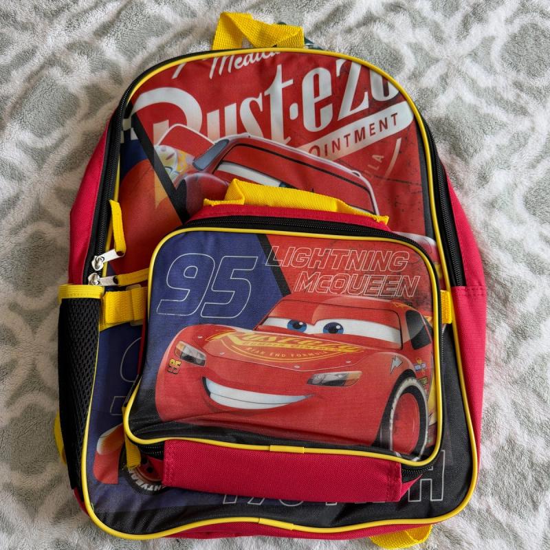 Mochila infantil con lonchera Lightning McQueen Disney Cars