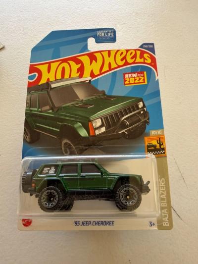 Hot Wheels 95 Jeep Cherokee Baja Blazers Verde