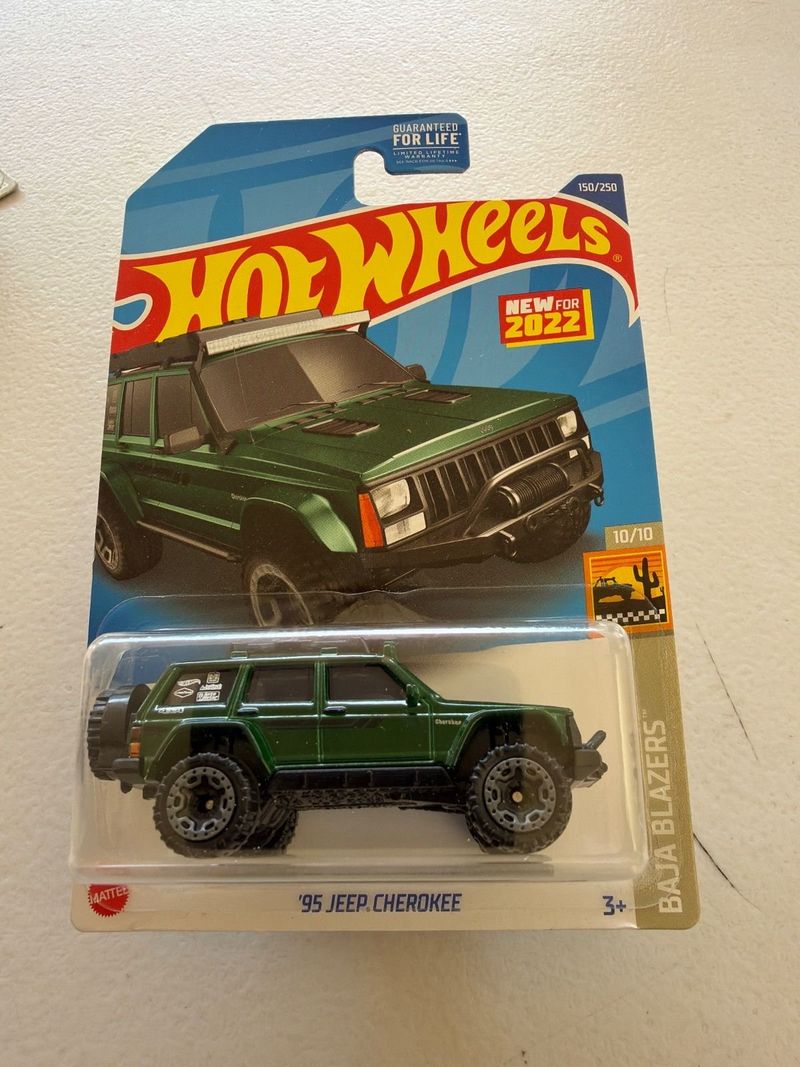 Hot Wheels 95 Jeep Cherokee Baja Blazers Verde
