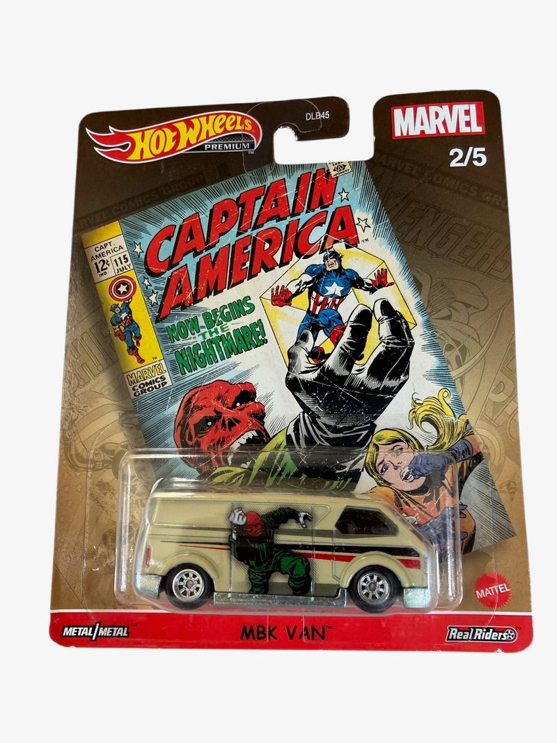 Hot Wheels Premium Marvel MBK Van Captain America