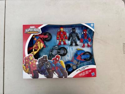 Marvel Super Hero Adventures Speedster Crew Iron Man Black Panther Spider-Man