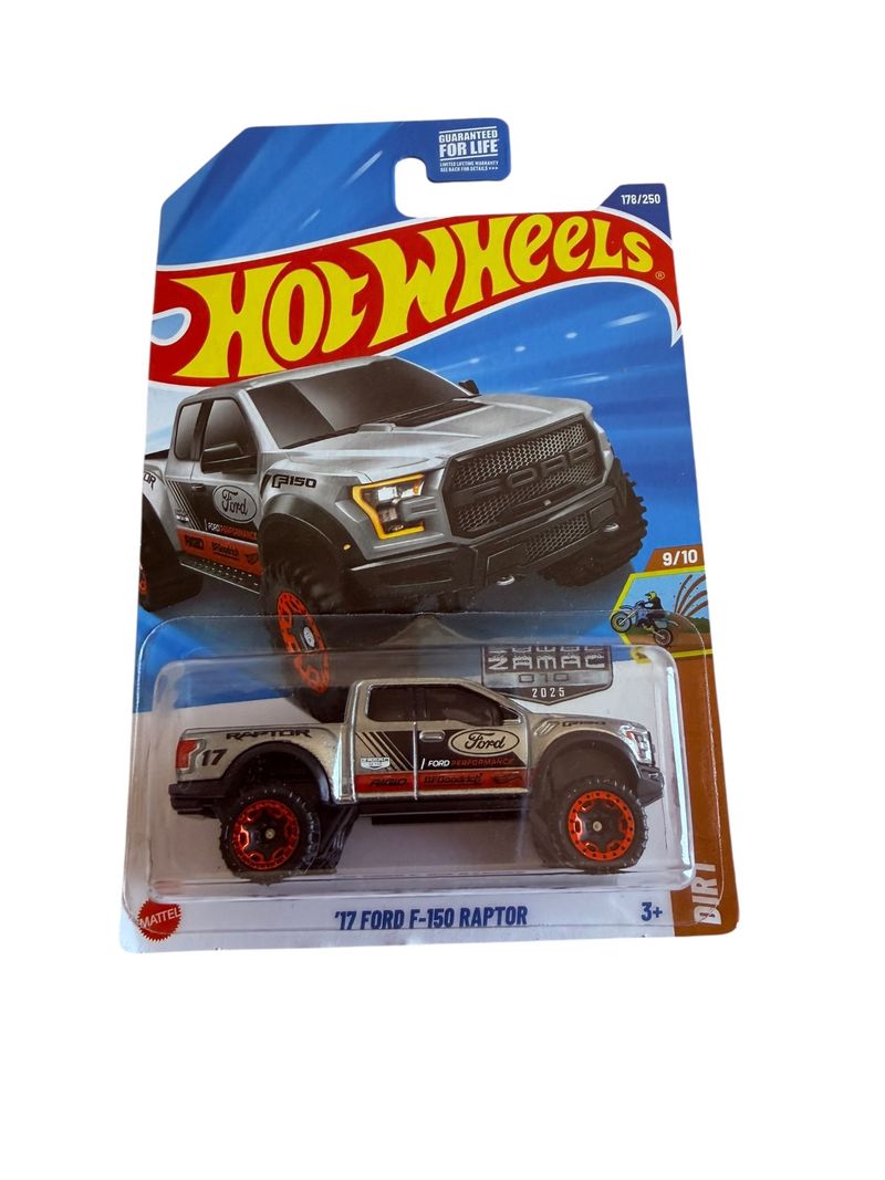 Hot Wheels '17 Ford F-150 Raptor Zamac Dirt 178/250 9/10