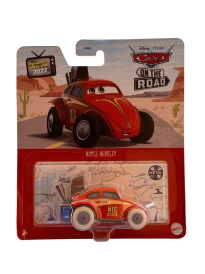 Auto de metal Royce Revsley rojo de Disney Pixar Cars On The Road en su empaque original