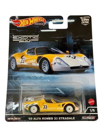 Hot Wheels Premium '69 Alfa Romeo 33 Stradale Exotic Envy