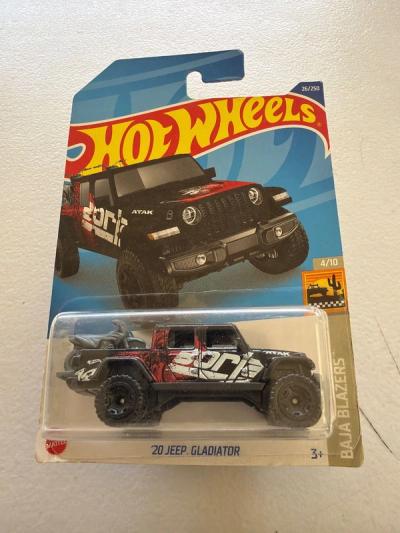 Hot Wheels 20 Jeep Gladiator Baja Blazers 26/250 Negro