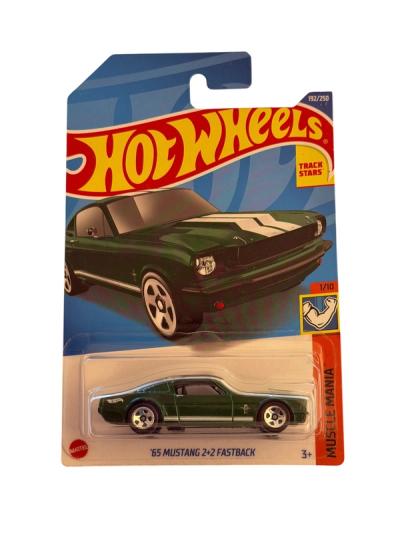 Hot Wheels 65 Mustang 2+2 Fastback Muscle Mania Verde