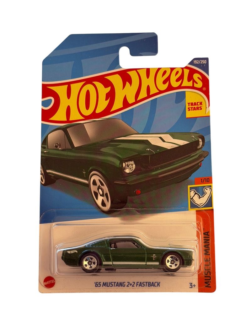 Hot Wheels 65 Mustang 2+2 Fastback Muscle Mania Verde