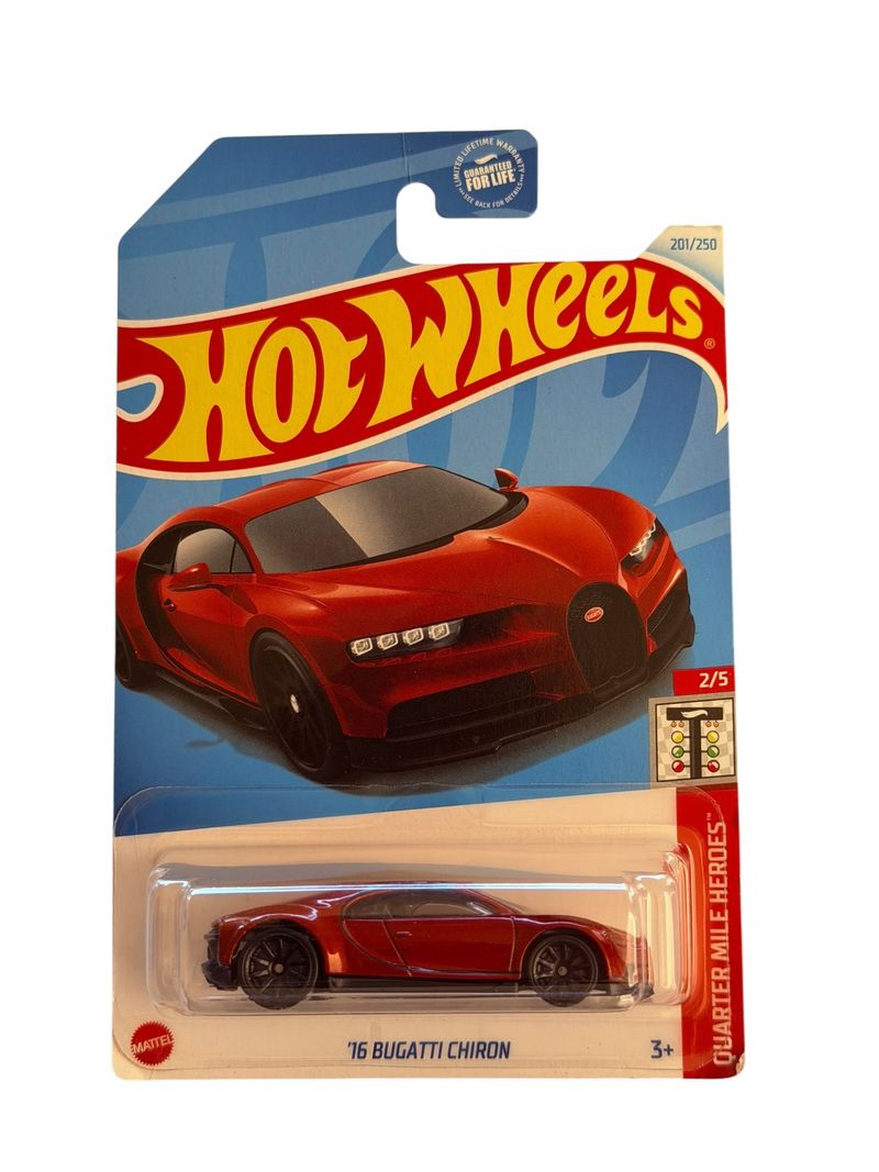 Hot Wheels 16 Bugatti Chiron Quarter Mile Heroes 201/250