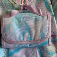 Set de Mochila con Estampado Marmolado y Lentejuelas