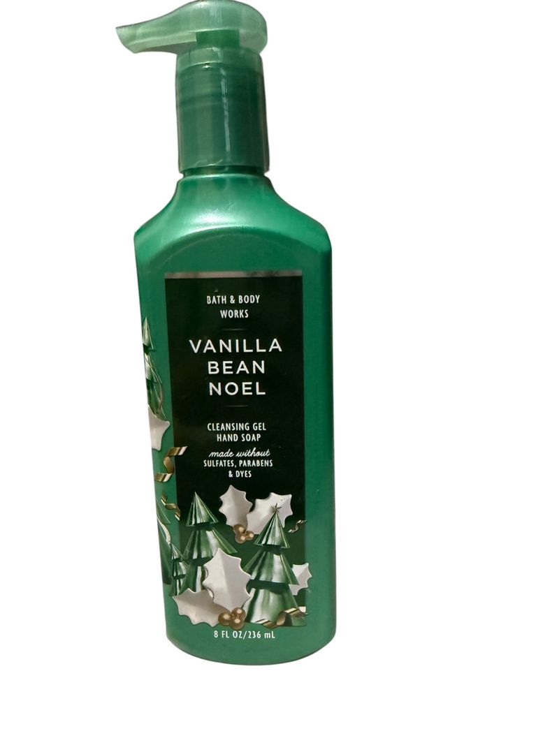Jabón en gel para manos Bath & Body Works Vanilla Bean Noel 8 fl oz