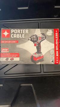 Porter Cable 20V Max Brushless 1/2 Impact Wrench Kit PCCF730M1