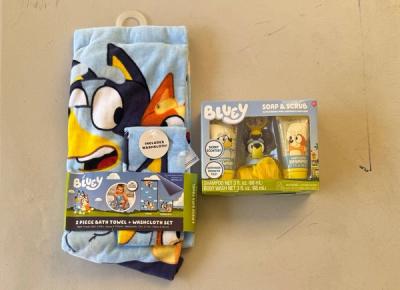 Set de Toalla y Kit de Baño Bluey