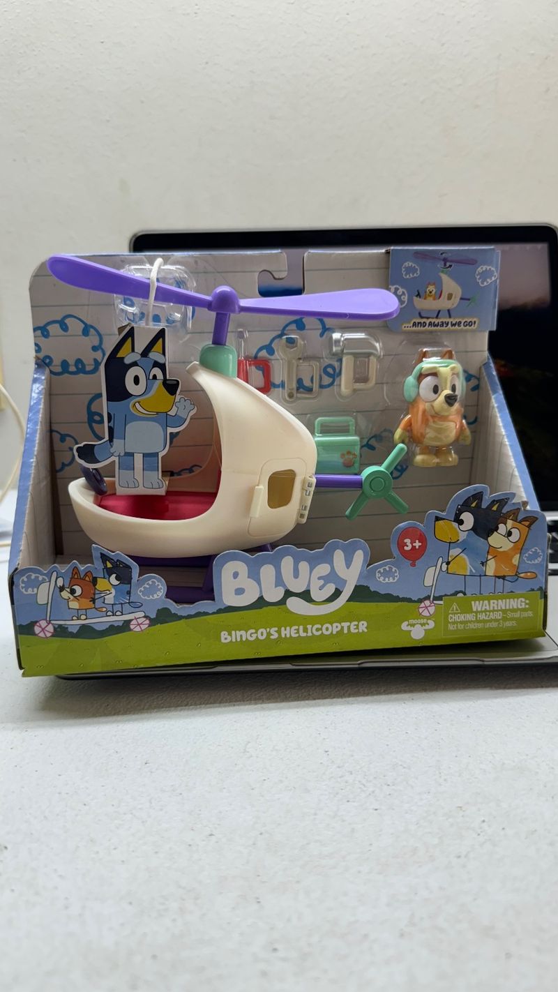 Bluey Helicoptero de Bingo con Figura