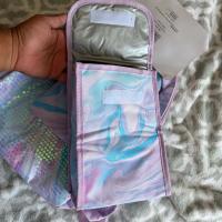 Set de Mochila con Estampado Marmolado y Lentejuelas