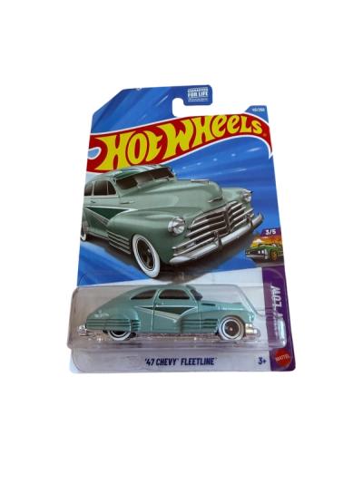 Hot Wheels '47 Chevy Fleetline Verde Lowrider 45/250 3/5