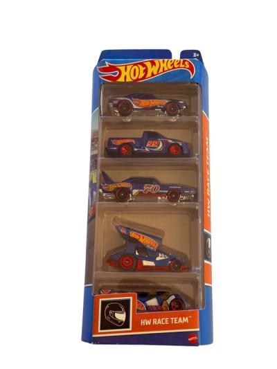 Hot Wheels HW Race Team Pack 5 Carros Diecast
