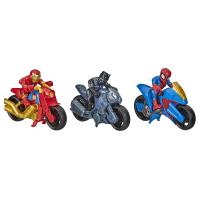 Marvel Super Hero Adventures Speedster Crew Iron Man Black Panther Spider-Man