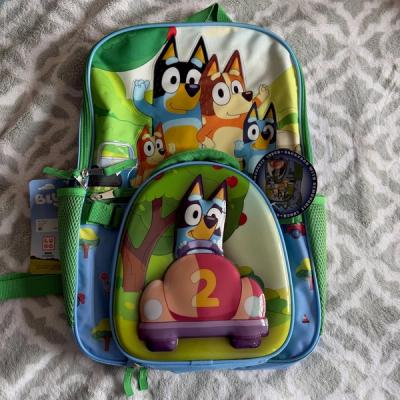 Mochila Bluey con lonchera removible 3D