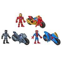 Marvel Super Hero Adventures Speedster Crew Iron Man Black Panther Spider-Man