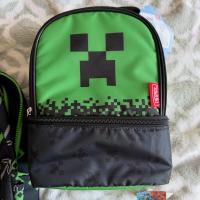 Mochila Minecraft Creeper y Pico