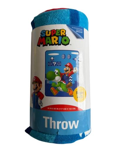 Frazada Cobija Super Mario Bros Super Soft 117x152 cm