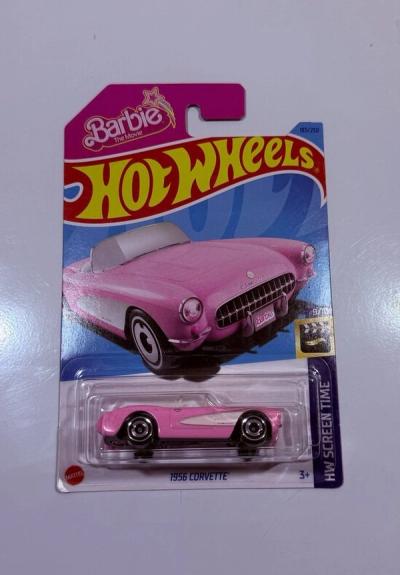 Hot Wheels Barbie The Movie - 1956 Corvette (HW Screen Time)