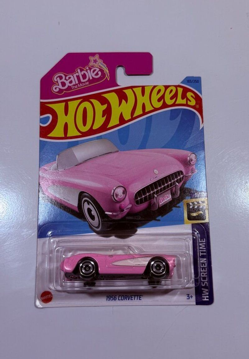 Hot Wheels Barbie The Movie - 1956 Corvette (HW Screen Time)