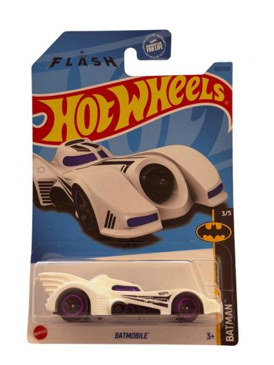 Hot Wheels Batmobile The Flash Blanco 3/5