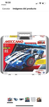 Meccano Supercar 27 en 1 Motorizado con Luces LED