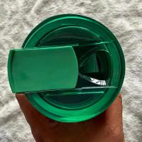 Termo Starbucks Verde Metálico con Banda de Silicona