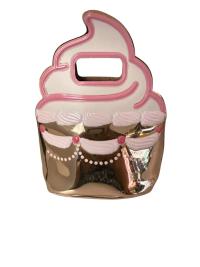 Bolsa de regalo con diseño de pastelito y crema batida