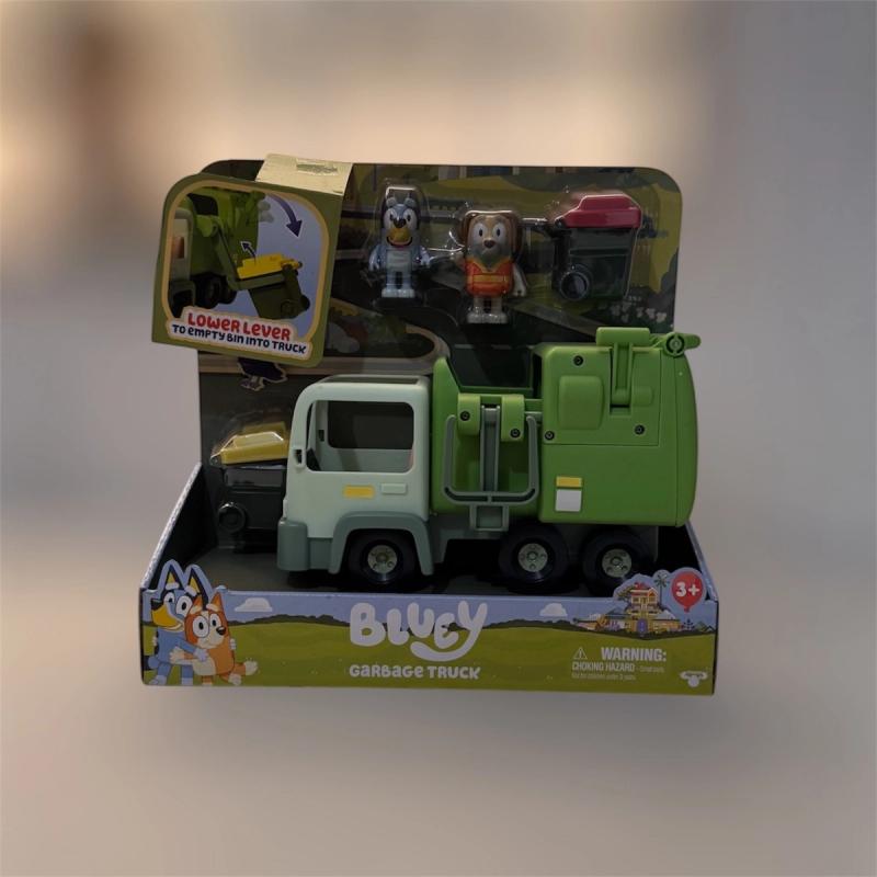 Camión de Basura de Bluey con Figuras y Contenedores